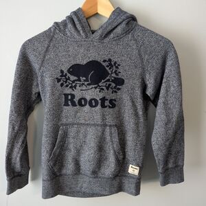 Roots Navy Blazer Pepper Hoodie with Beaver Design